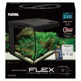 画像: FLUVAL FLEX　オールインワンインテリア水槽　前面ラウンドガラス　LEDカラー調整リモコン付き　神戸店在庫